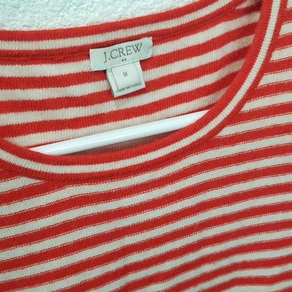 J. Crew Factory Size M Striped Short Sleeve - Picture 3 of 4